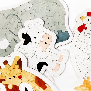 민화샵 직접꾸미는 동물 도형 종이 퍼즐 만들기 민화샵 직접꾸미는 동물 도형 종이 퍼즐 만들기