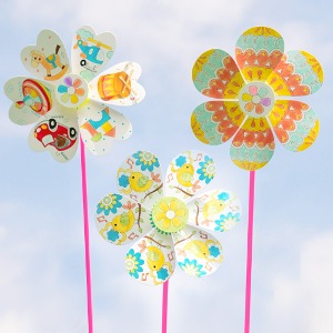 민화샵 꽃 바람개비만들기 종이바람개비 미술재료 민화샵 꽃 바람개비만들기 종이바람개비 미술재료