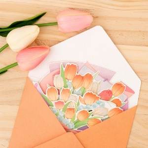 민화샵 종이 4단 꽃카드 민화샵 종이 4단 꽃카드