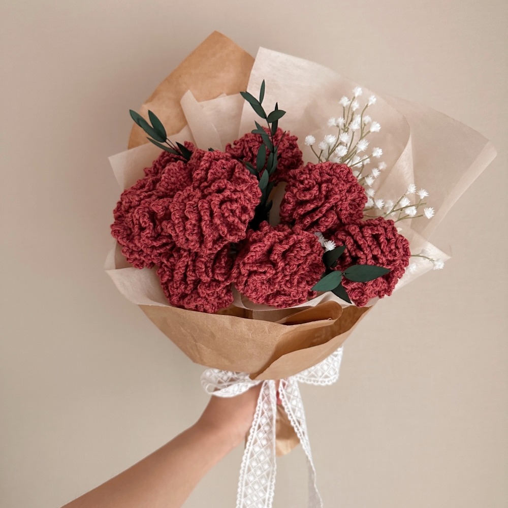 오월의 카네이션 한아름 꽃다발 - 코바늘 키트 오월의 카네이션 한아름 꽃다발 - 코바늘 키트